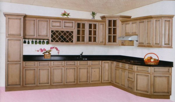 Cinnamon Spice Glaze Cabinets